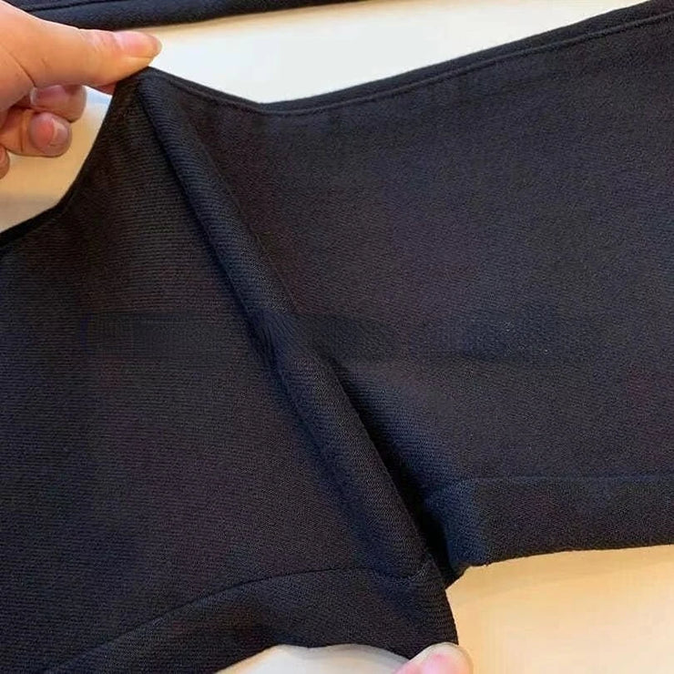 Jeans Femme Taille Haute Évasé Noir