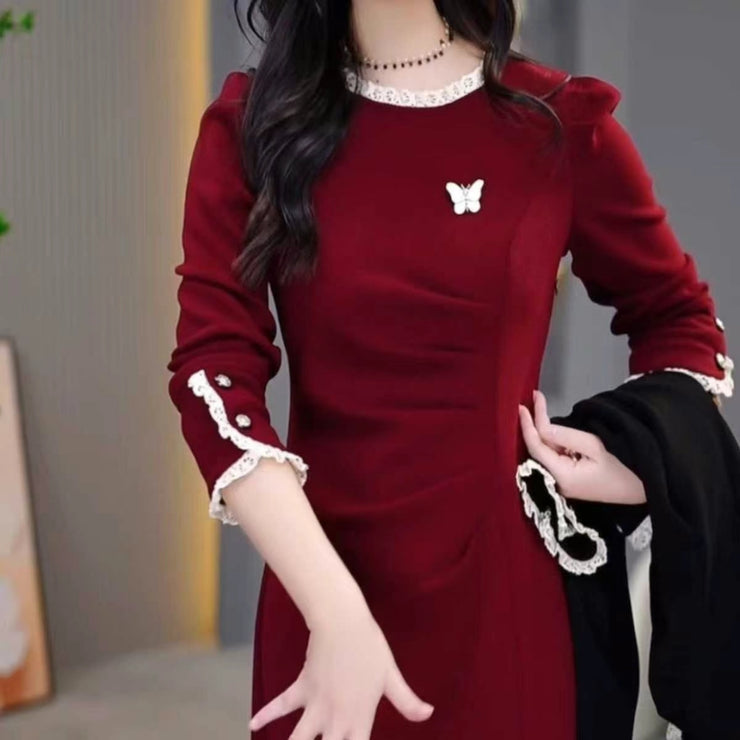 Robe Midi Élégante Femme